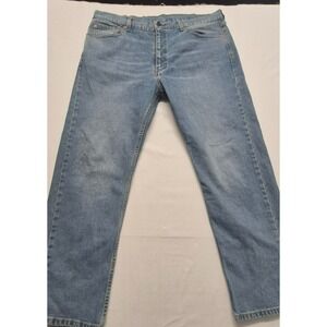 Levi's 505 men's light wash‎ straight leg denim blue jeans sz. 40x30